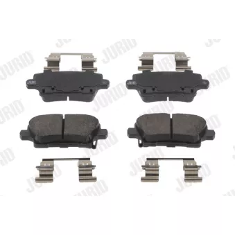 Jeu de 4 plaquettes de frein arrière JURID OEM 13517694