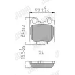 Jeu de 4 plaquettes de frein avant JURID [573915J]