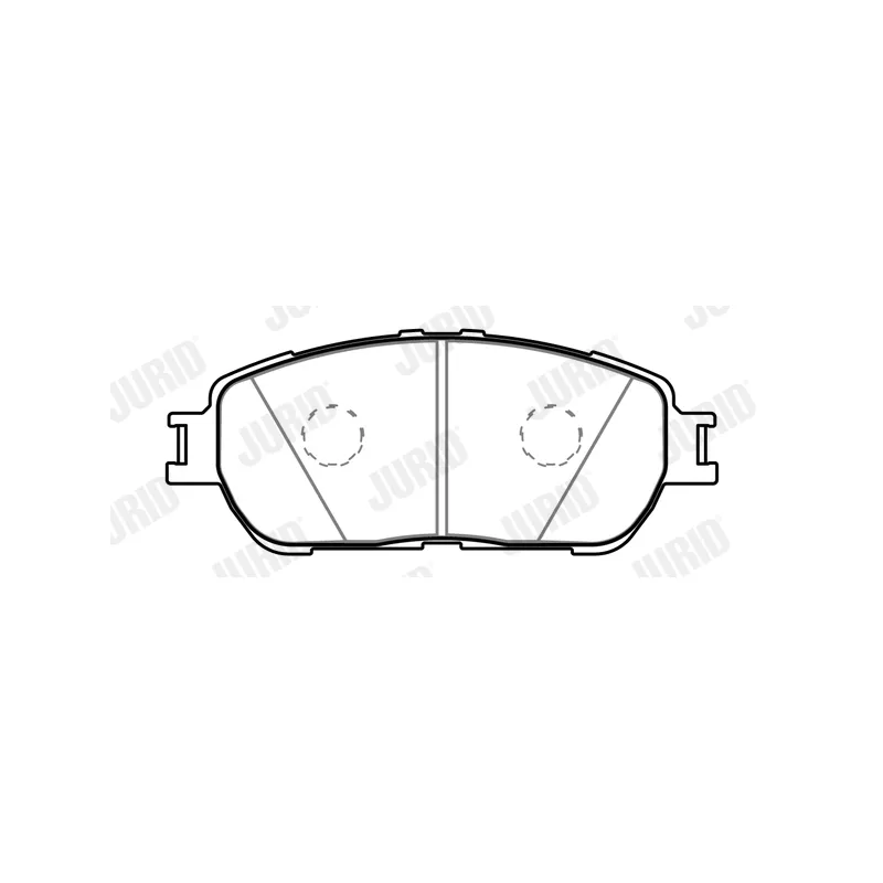 Jeu de 4 plaquettes de frein avant JURID 574019J - Visuel 1