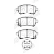 JURID 574037J - Jeu de 4 plaquettes de frein avant