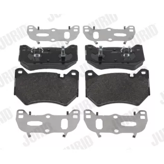 Jeu de 4 plaquettes de frein avant JURID OEM 80A698151B