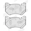 JURID 574041J - Jeu de 4 plaquettes de frein avant