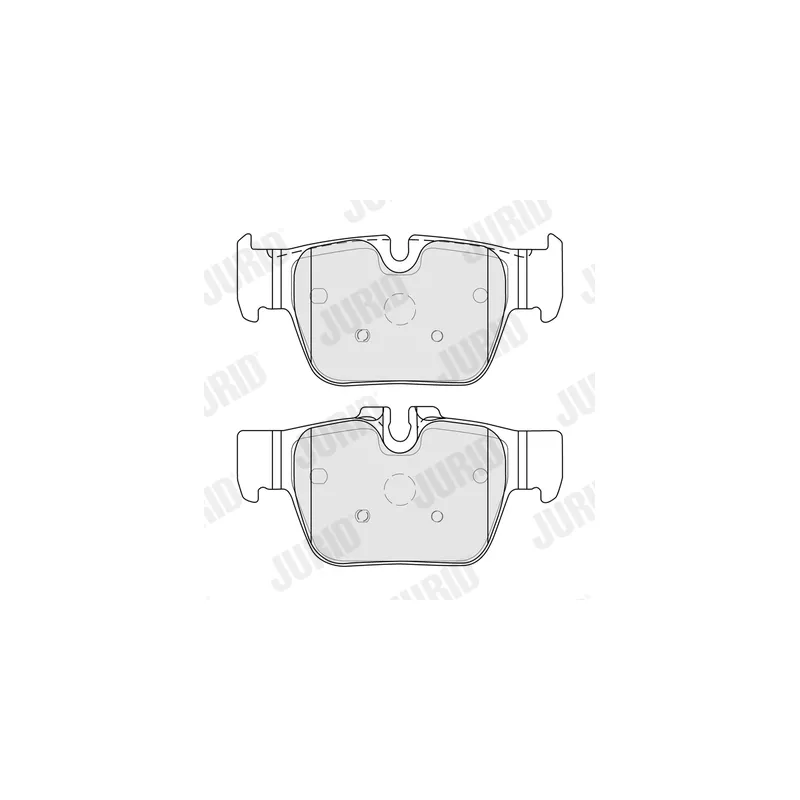 Jeu de 4 plaquettes de frein arrière JURID 574090J - Visuel 1