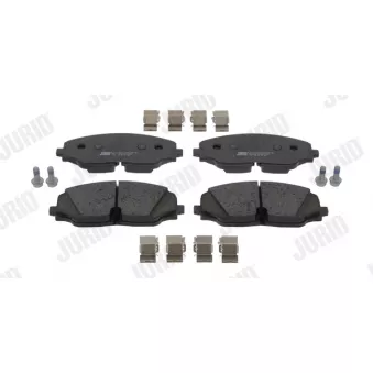 Jeu de 4 plaquettes de frein avant JURID 574119J pour VOLKSWAGEN ATLAS 3.6 FSi 4motion - 249cv