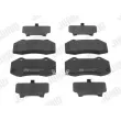 JURID 574124J - Jeu de 4 plaquettes de frein avant