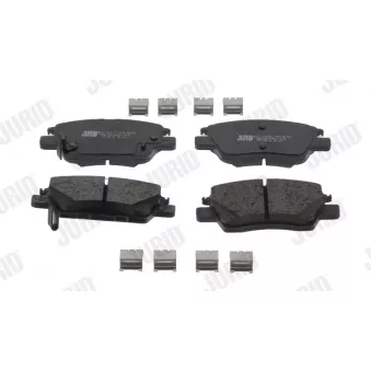 Jeu de 4 plaquettes de frein avant JURID OEM 23286272