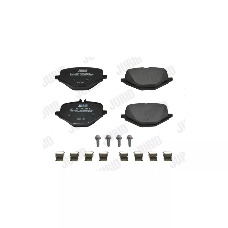 Jeu de 4 plaquettes de frein arrière JURID 574164J - Visuel 1