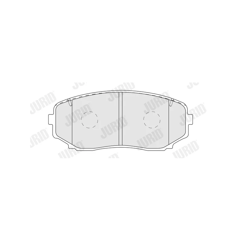 Jeu de 4 plaquettes de frein avant JURID 574178J - Visuel 1