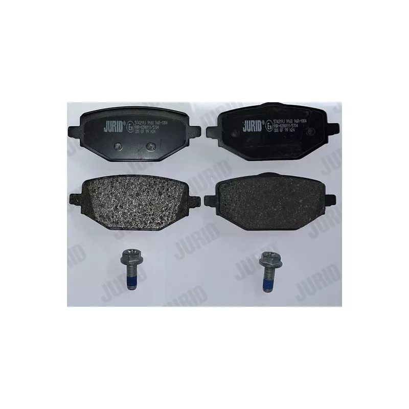 Jeu de 4 plaquettes de frein arrière JURID 574219J - Visuel 1