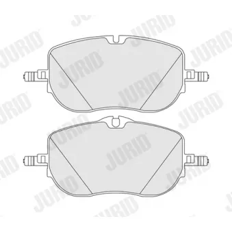 Jeu de 4 plaquettes de frein avant JURID 574234J