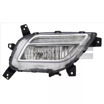 Projecteur antibrouillard TYC 19-14197-00-9 pour KIA NIRO 1.6 GDI Hybrid - 141cv