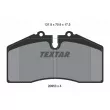TEXTAR 2095310 - Jeu de 4 plaquettes de frein avant