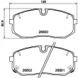 TEXTAR 2680001 - Jeu de 4 plaquettes de frein avant