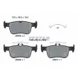 Jeu de 4 plaquettes de frein arrière TEXTAR [2695801]
