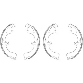 Jeu de mâchoires de frein TEXTAR OEM 0449512170