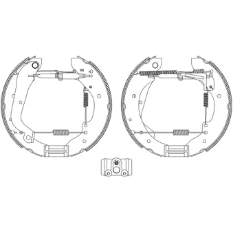 Kit de freins arrière (prémontés) TEXTAR OEM 1551318