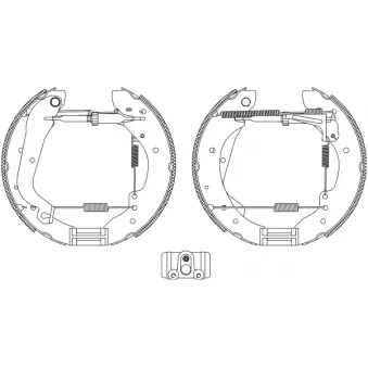 Kit de freins arrière (prémontés) TEXTAR OEM 1551318