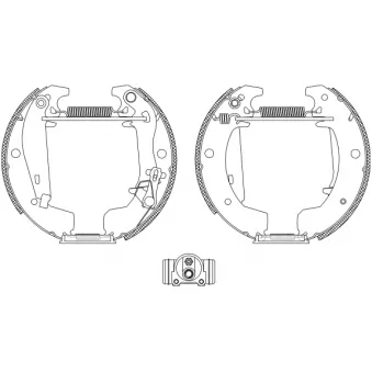 Kit de freins arrière (prémontés) TEXTAR OEM 7701201530