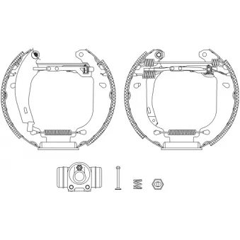 Kit de freins arrière (prémontés) TEXTAR OEM 7701202820