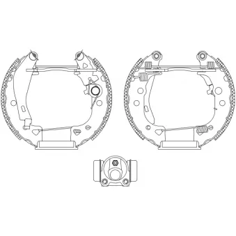 Kit de freins arrière (prémontés) TEXTAR OEM 95663213