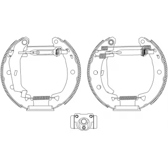 Kit de freins arrière (prémontés) TEXTAR OEM 60703319