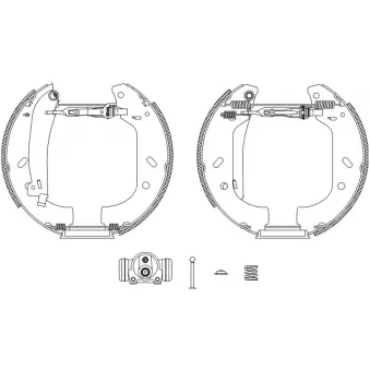 Kit de freins arrière (prémontés) TEXTAR OEM 424232