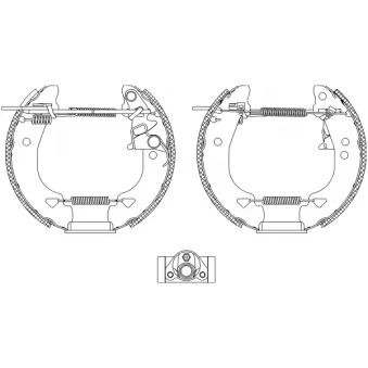 Kit de freins arrière (prémontés) TEXTAR OEM 9945371