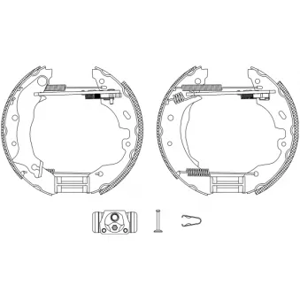 Kit de freins arrière (prémontés) TEXTAR OEM 7267808