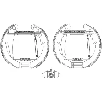 Kit de freins arrière (prémontés) TEXTAR OEM 1J0698525A
