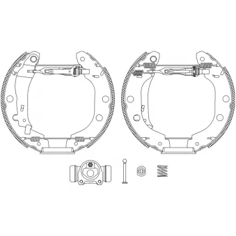 Kit de freins arrière (prémontés) TEXTAR OEM 440603J325