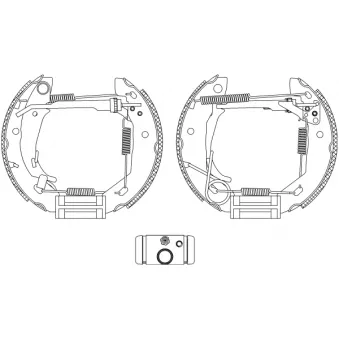 Kit de freins arrière (prémontés) TEXTAR OEM A1684200320