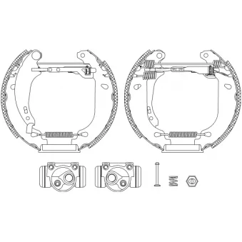 Kit de freins arrière (prémontés) TEXTAR OEM 4241N1