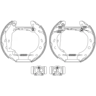 Kit de freins arrière (prémontés) TEXTAR OEM 0001440V001000000