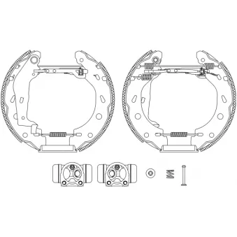 Kit de freins arrière (prémontés) TEXTAR OEM 0001440V001000000