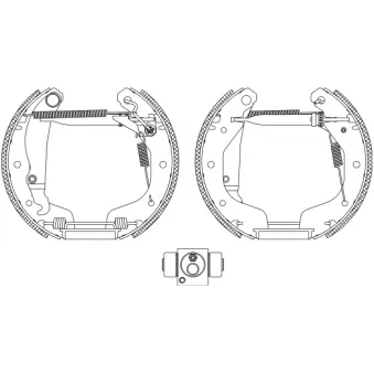 Kit de freins arrière (prémontés) TEXTAR OEM S4520006