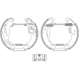 Kit de freins arrière (prémontés) TEXTAR OEM 1473062