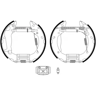 Kit de freins arrière (prémontés) TEXTAR OEM 583051CA10