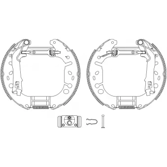 Kit de freins arrière (prémontés) TEXTAR OEM 95517923