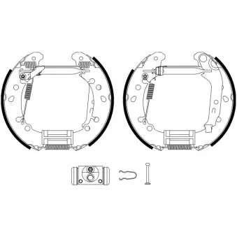 Kit de freins arrière (prémontés) TEXTAR OEM 044950D040