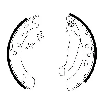 Jeu de mâchoires de frein TEXTAR OEM 4406099B26