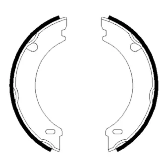 Jeu de mâchoires de frein, frein de stationnement TEXTAR 91048301