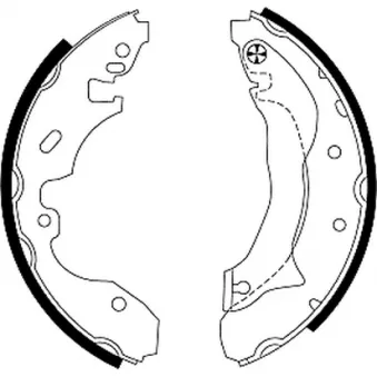 Jeu de mâchoires de frein TEXTAR OEM 7267808
