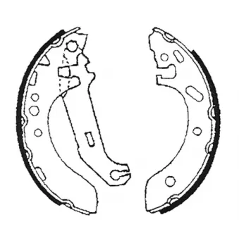 Jeu de mâchoires de frein TEXTAR OEM 1041909
