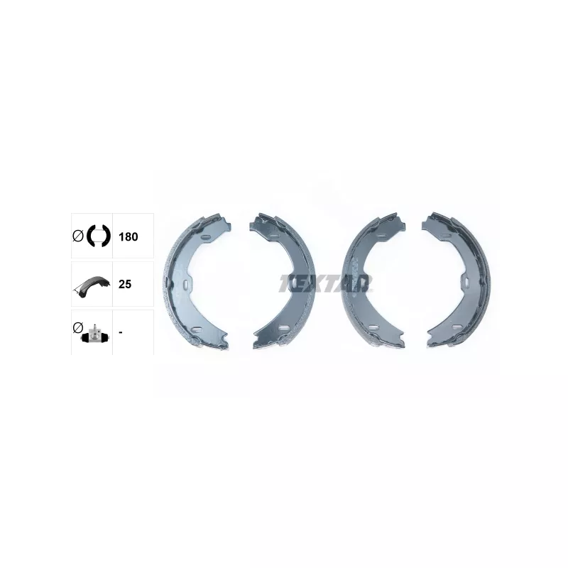 Jeu de mâchoires de frein, frein de stationnement TEXTAR 91058900 - Visuel 1