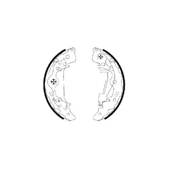Jeu de mâchoires de frein TEXTAR OEM 0K58A2638Z