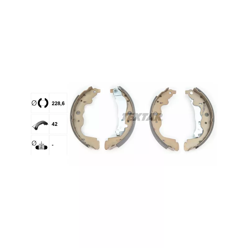 Jeu de mâchoires de frein TEXTAR 91069300 - Visuel 1