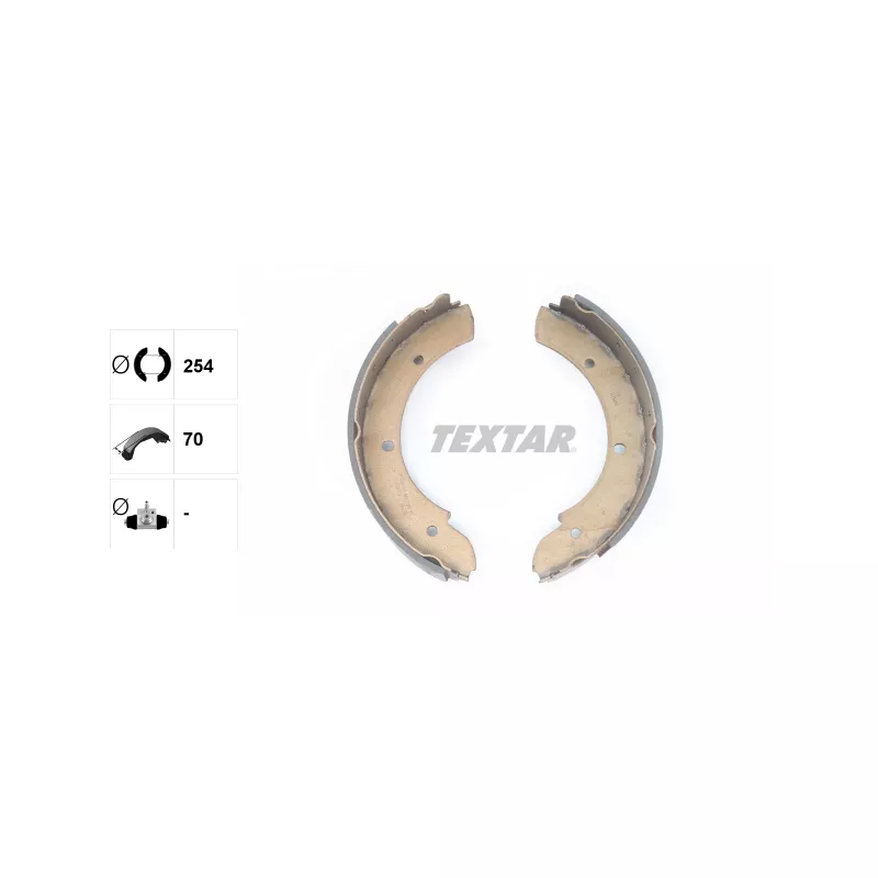 Jeu de mâchoires de frein, frein de stationnement TEXTAR 91069500 - Visuel 1