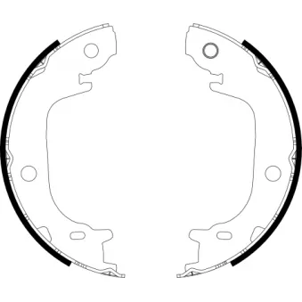 Jeu de mâchoires de frein, frein de stationnement TEXTAR 91082100
