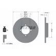 TEXTAR 92028200 - Jeu de 2 disques de frein avant