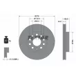 TEXTAR 92271905 - Jeu de 2 disques de frein avant